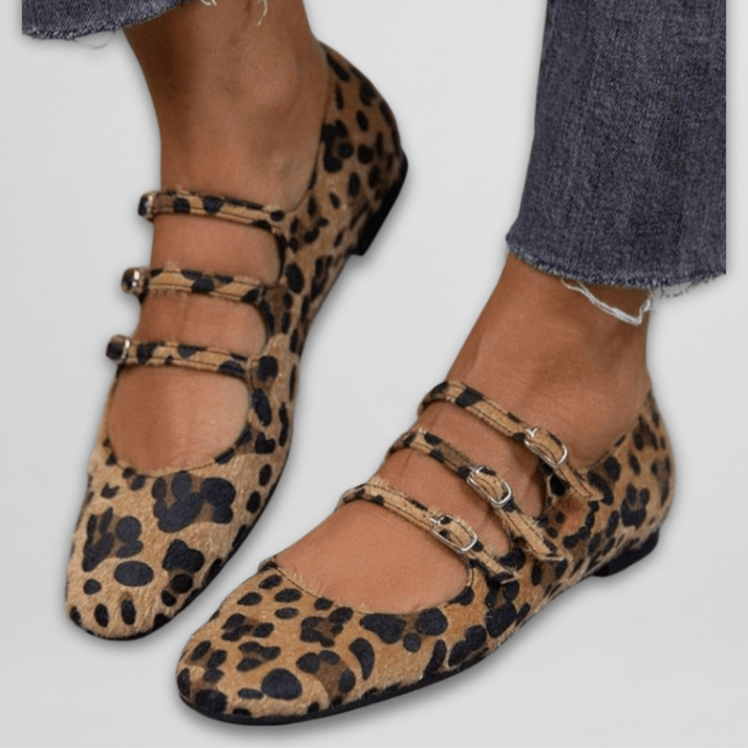 Lara | Jaguar Print Ballet Flats