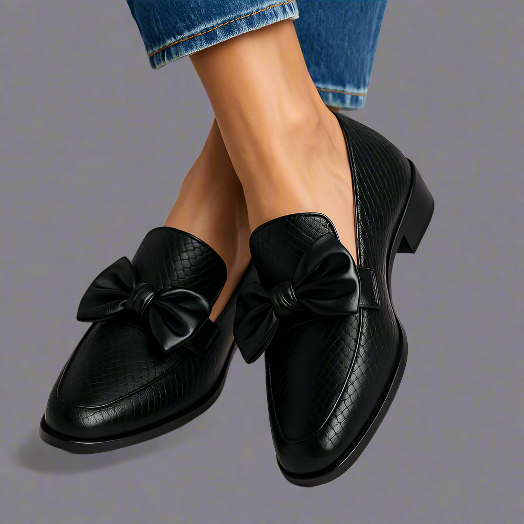 Gloria | Bow Loafers