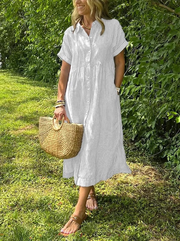 Caroline | Striped Dress
