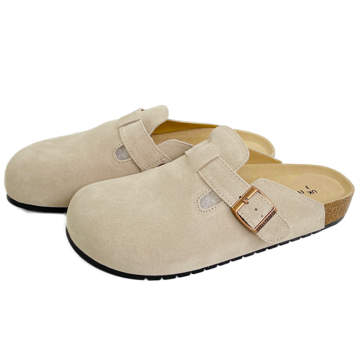 Alma | Women's Suede Cork Clogs