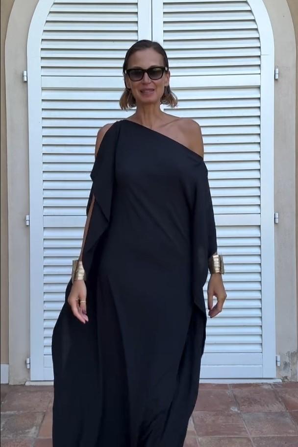 Aerin | Asymmetric Caftan with Belt
