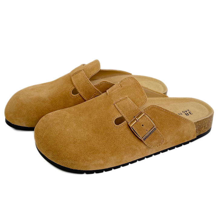 Alma | Women's Suede Cork Clogs