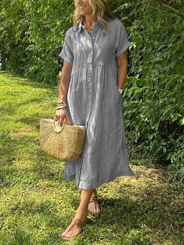Caroline | Striped Dress