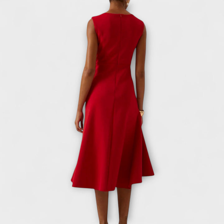 Adeline | Draped Midi Dress