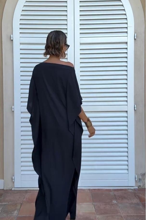 Aerin | Asymmetric Caftan with Belt