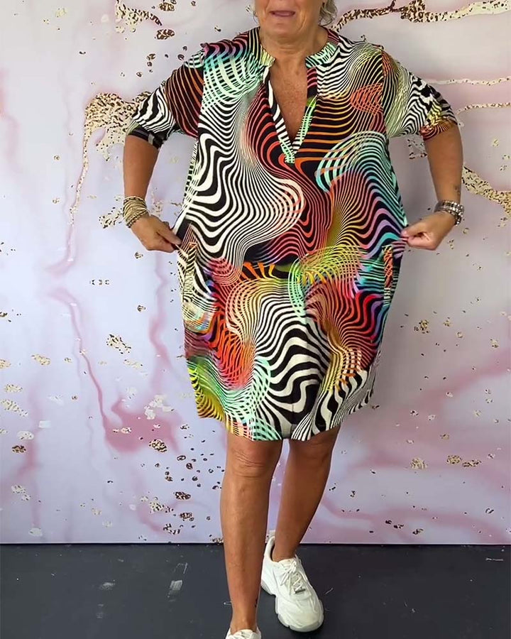 Saskia | V-Neck Midi Dress