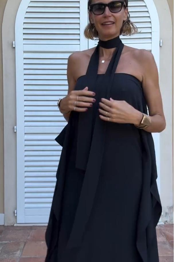 Aerin | Asymmetric Caftan with Belt