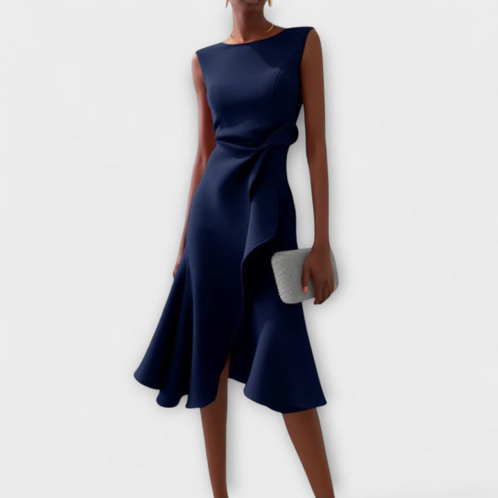 Adeline | Draped Midi Dress