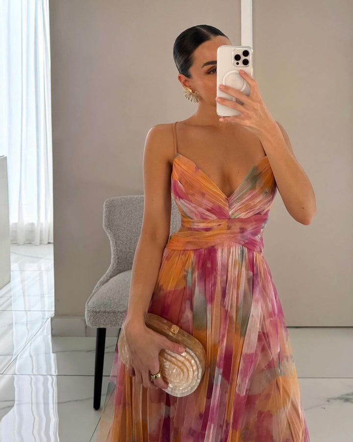 Saffron | Floral Maxi Dress