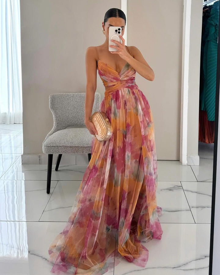 Saffron | Floral Maxi Dress