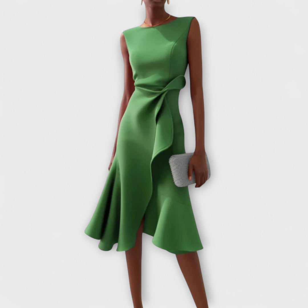 Adeline | Draped Midi Dress