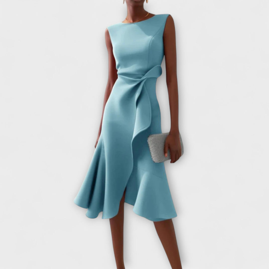 Adeline | Draped Midi Dress