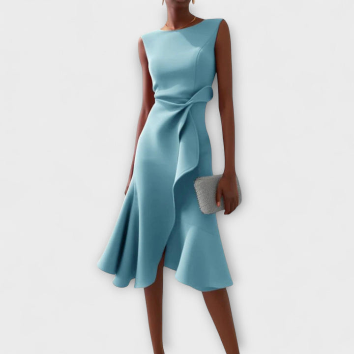 Adeline | Draped Midi Dress