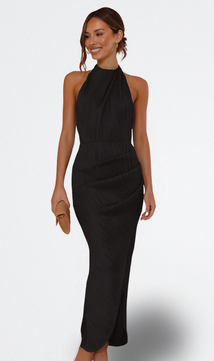 Wendy | Halter Wrap Dress