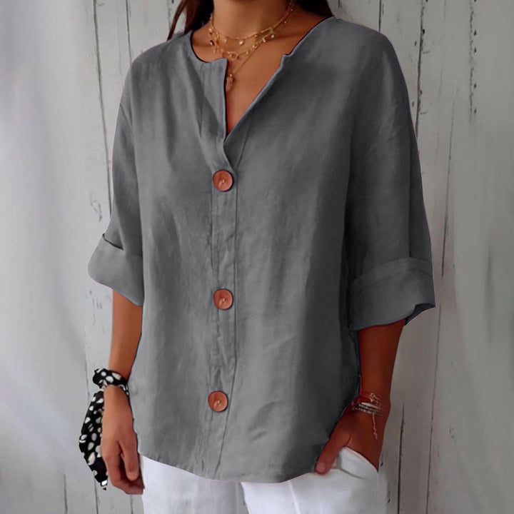Willow | Linen Blend Blouse