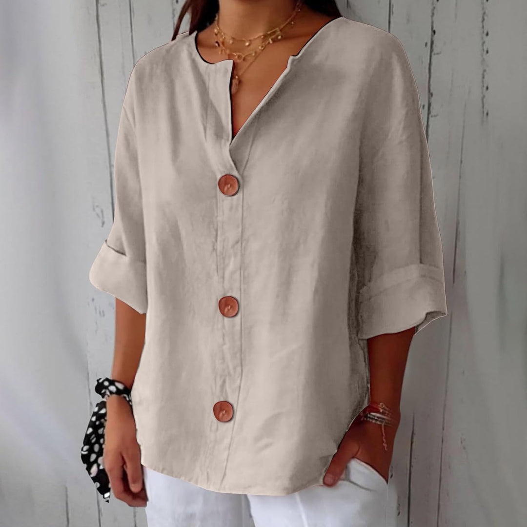 Willow | Linen Blend Blouse