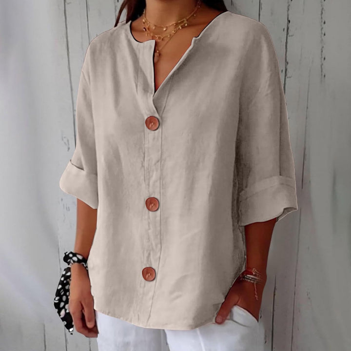 Willow | Linen Blend Blouse