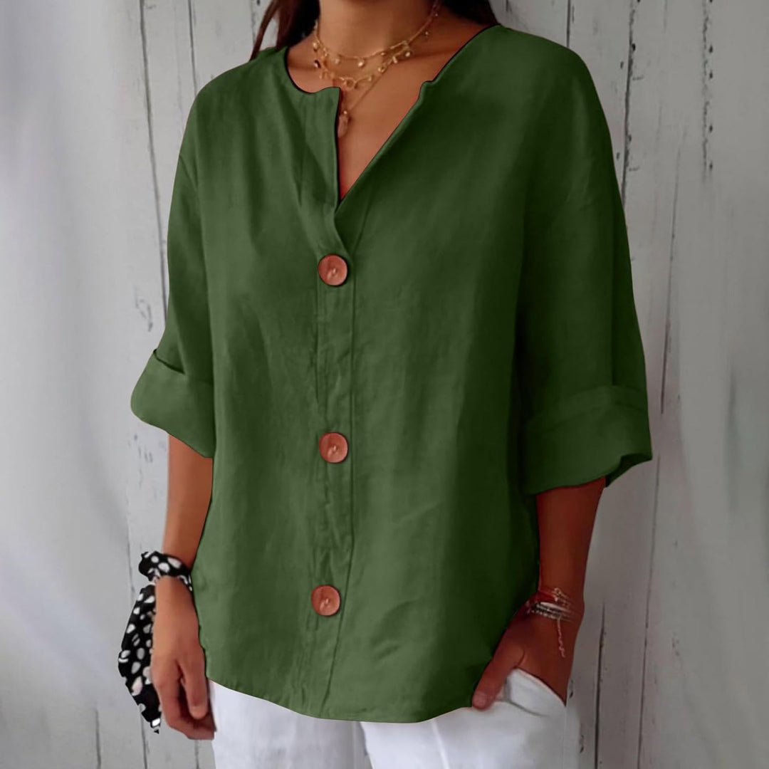 Willow | Linen Blend Blouse