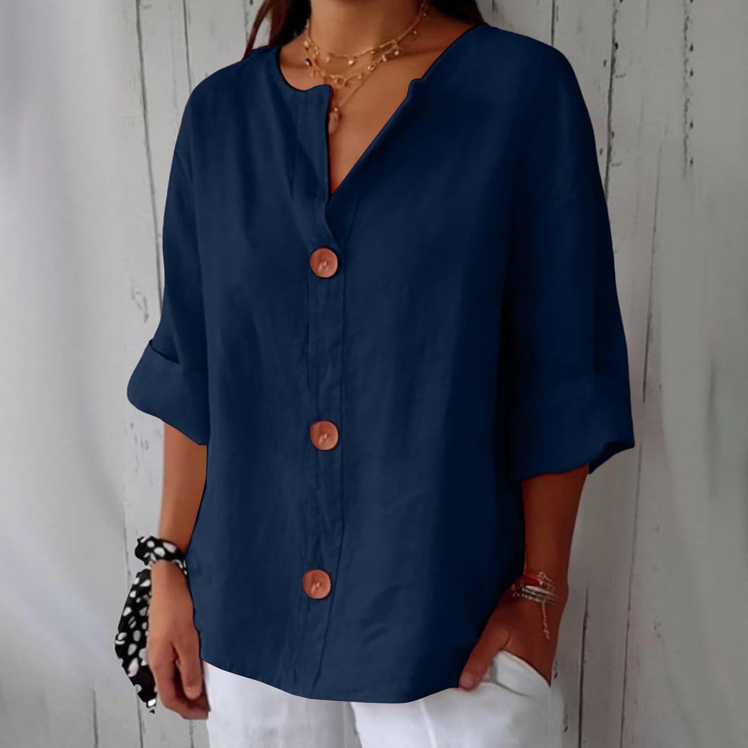 Willow | Linen Blend Blouse