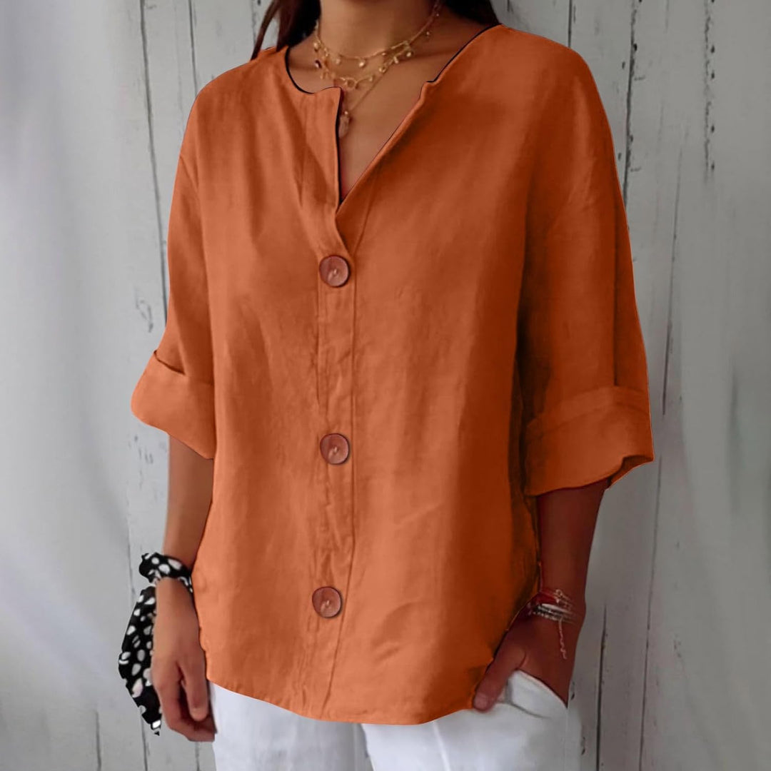 Willow | Linen Blend Blouse