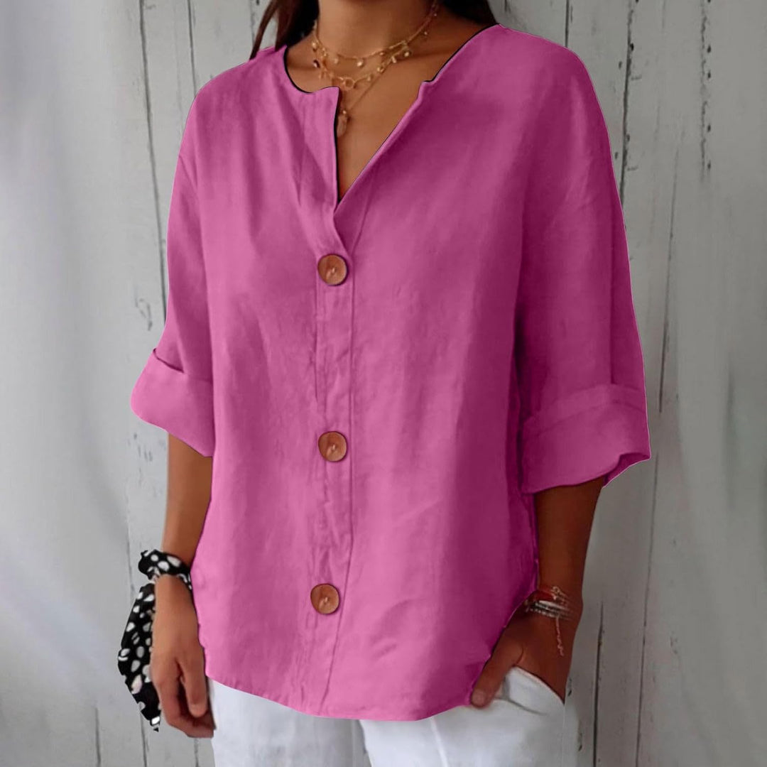 Willow | Linen Blend Blouse