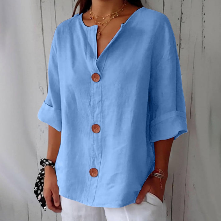 Willow | Linen Blend Blouse