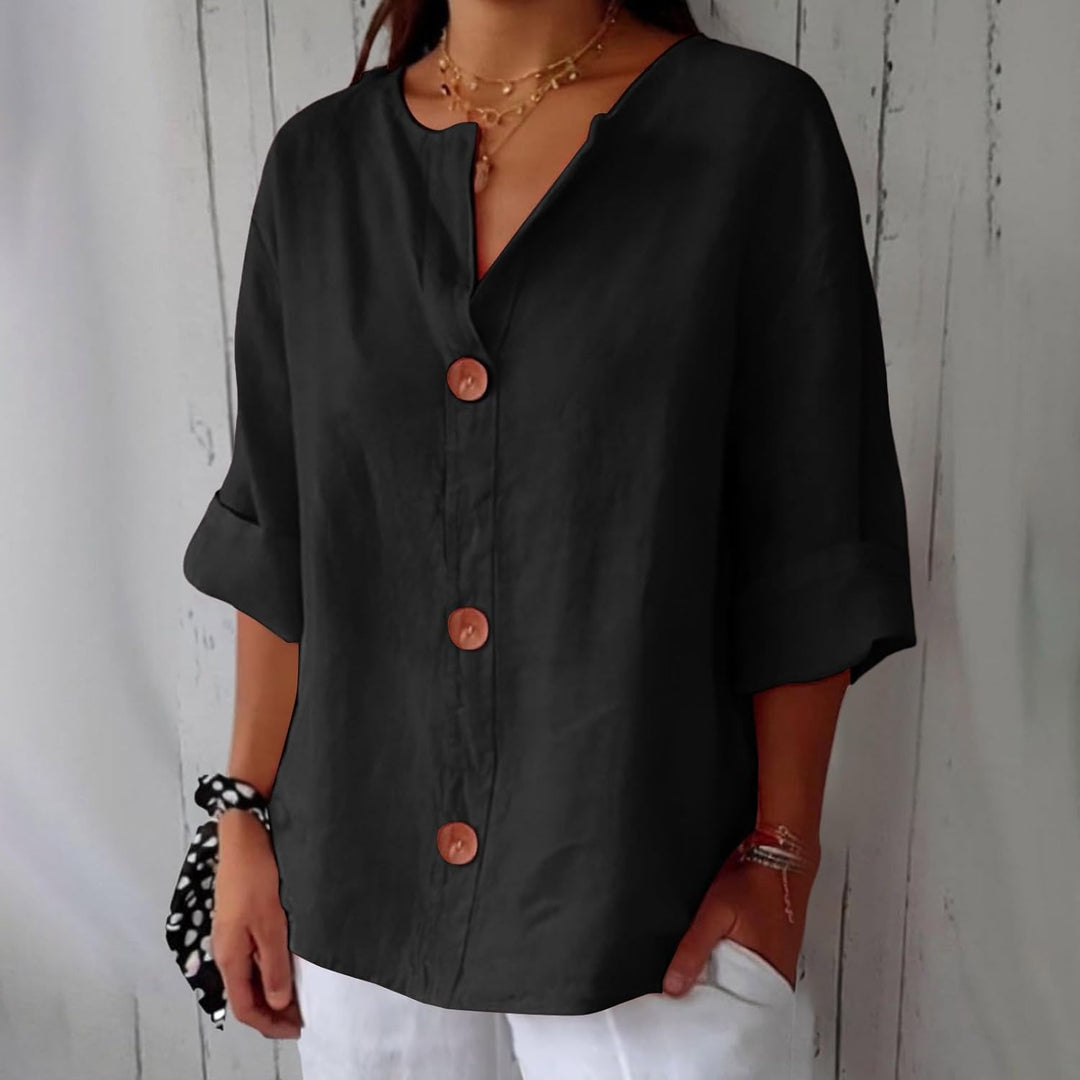 Willow | Linen Blend Blouse