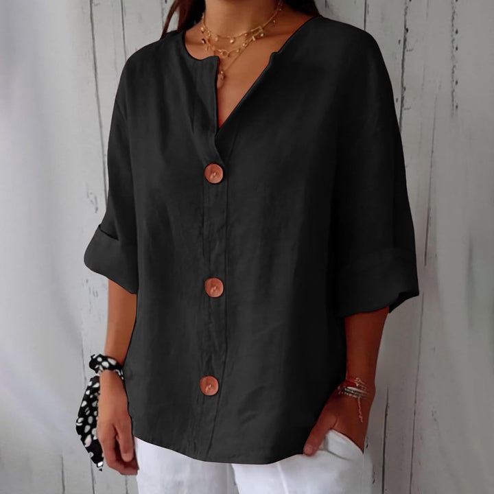Willow | Linen Blend Blouse