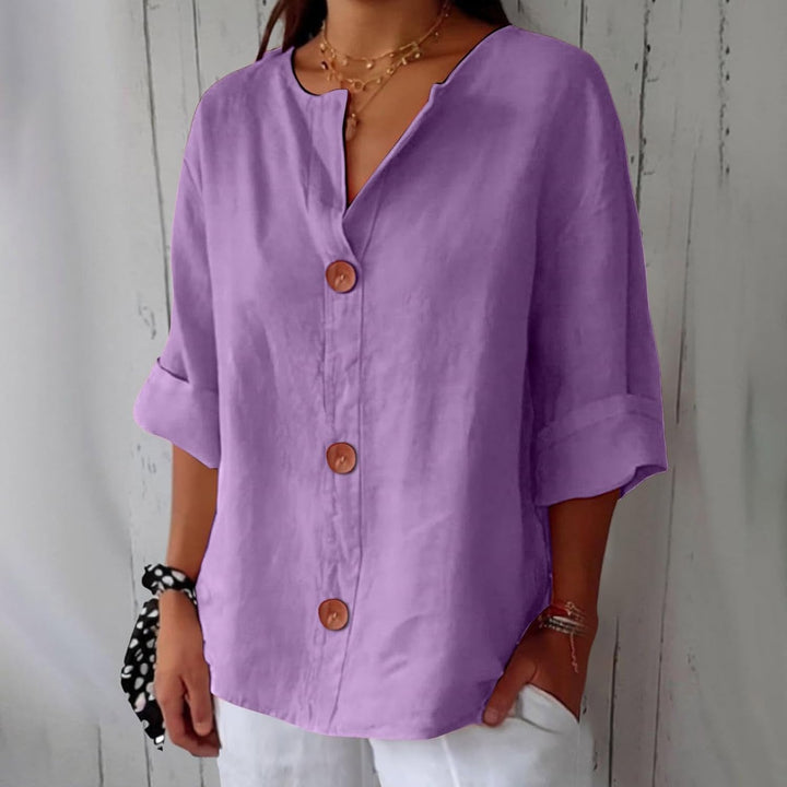 Willow | Linen Blend Blouse