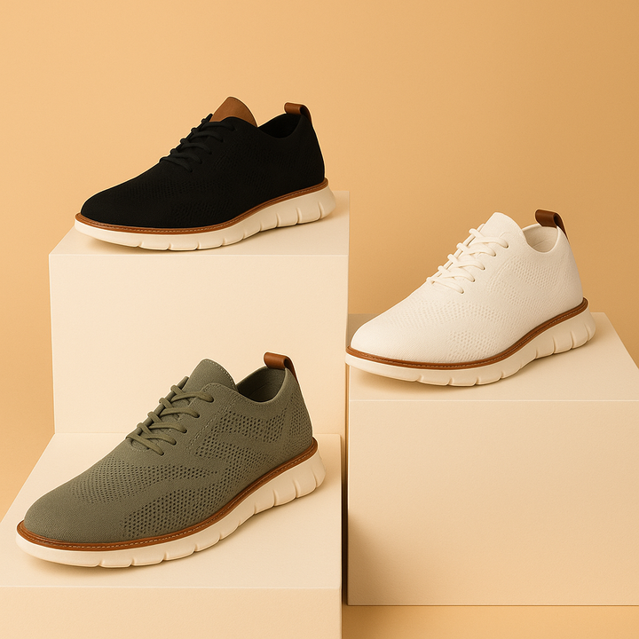 Eron | Knit Lace-Up Sneakers
