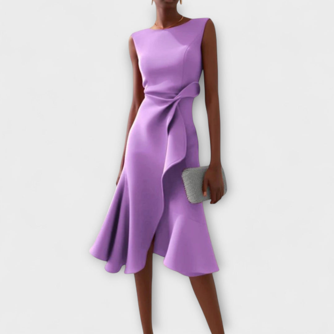 Adeline | Draped Midi Dress