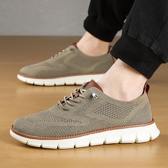 Eron | Knit Lace-Up Sneakers