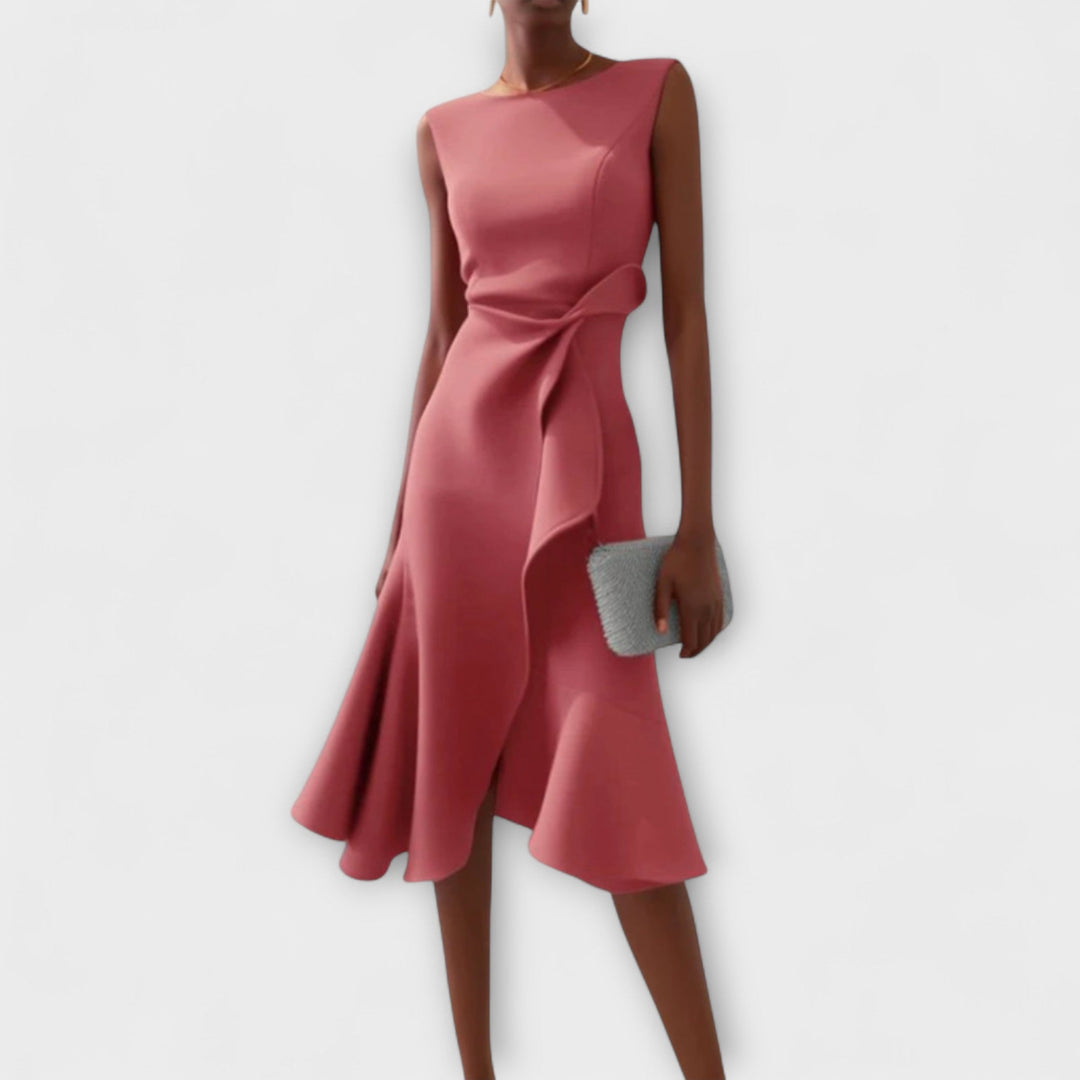 Adeline | Draped Midi Dress