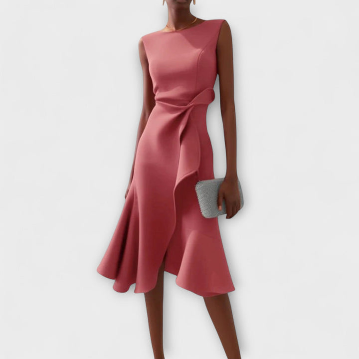 Adeline | Draped Midi Dress