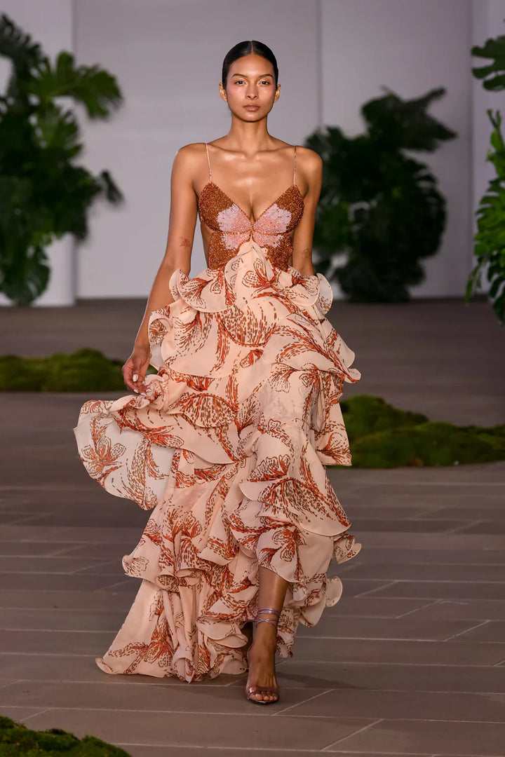 Amal | Ruffle Maxi Dress