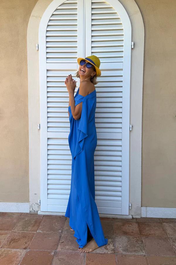Aerin | Asymmetric Caftan with Belt