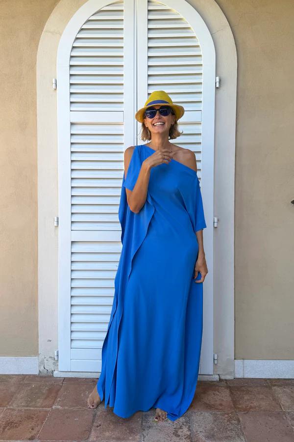 Aerin | Asymmetric Caftan with Belt