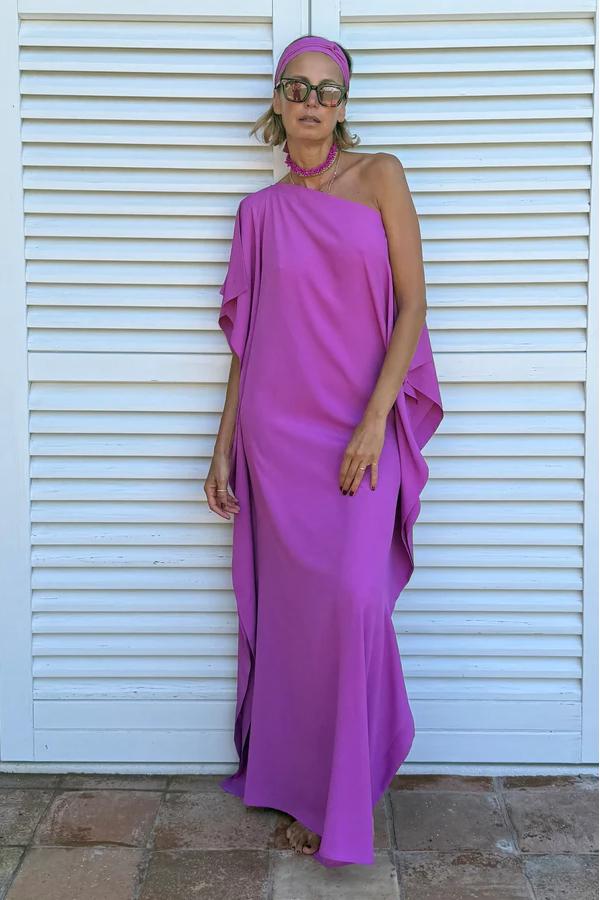 Aerin | Asymmetric Caftan with Belt