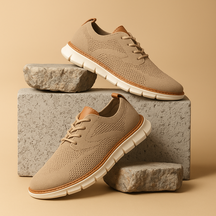 Eron | Knit Lace-Up Sneakers