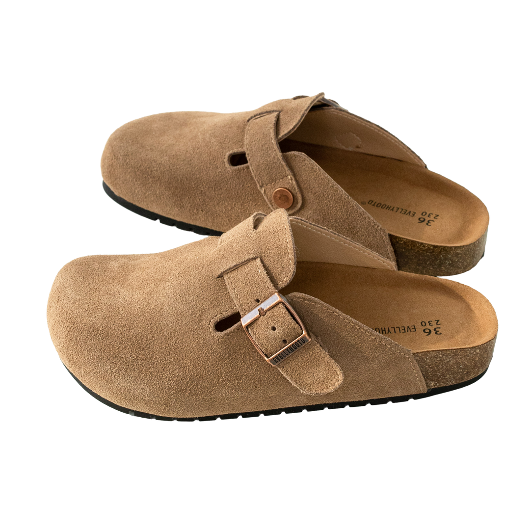 Alma | Women's Suede Cork Clogs