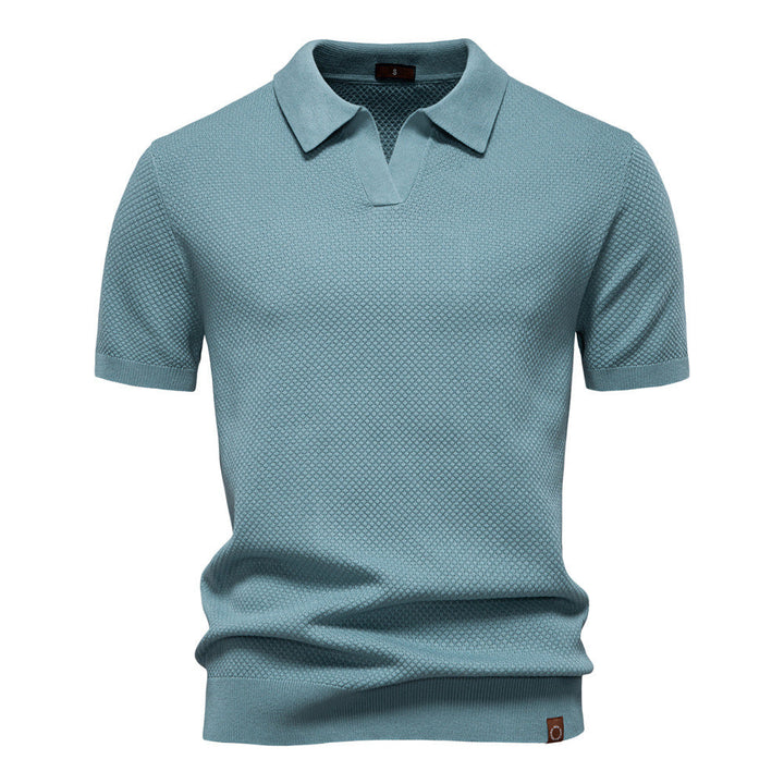 Elias | Textured Polo Shirt