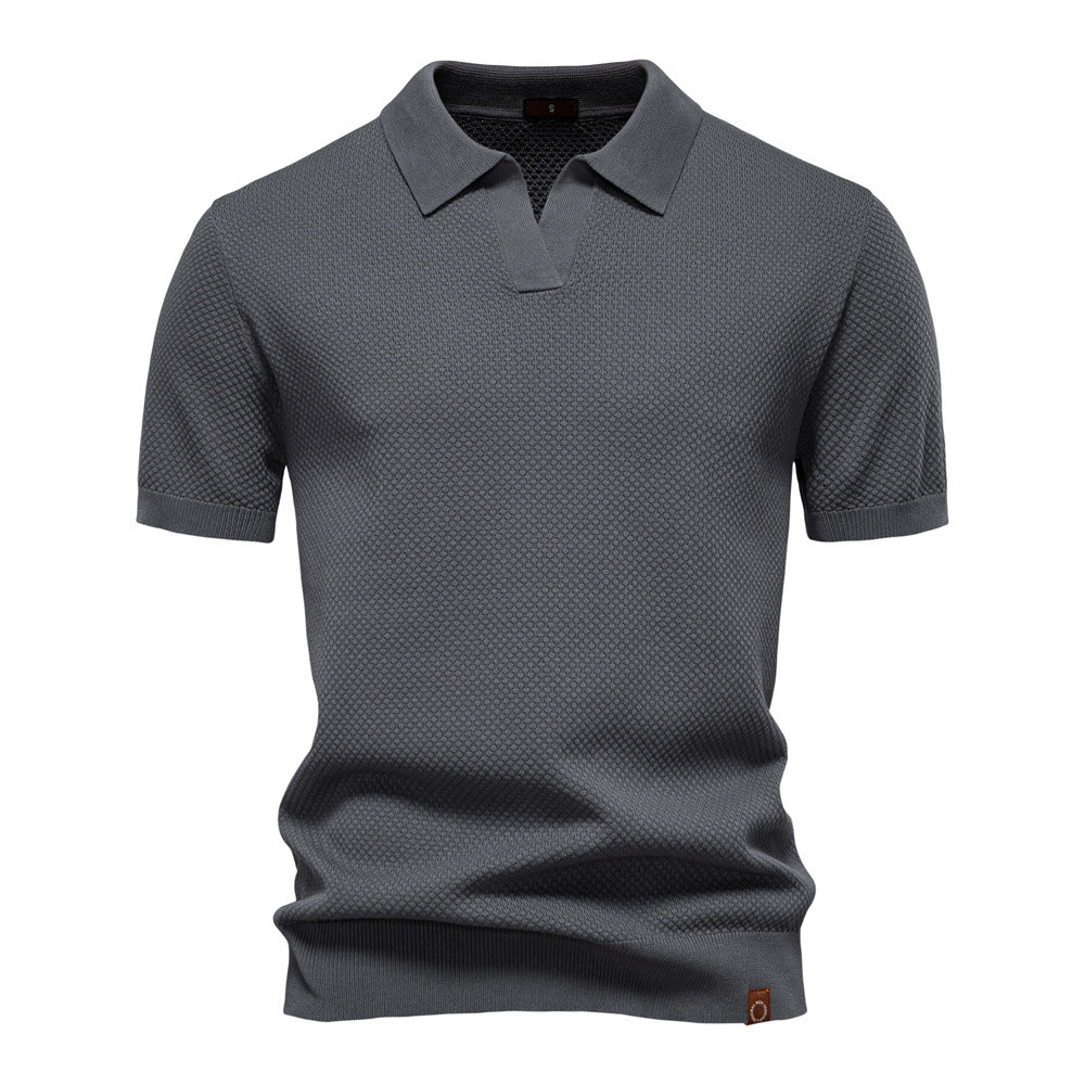 Elias | Textured Polo Shirt