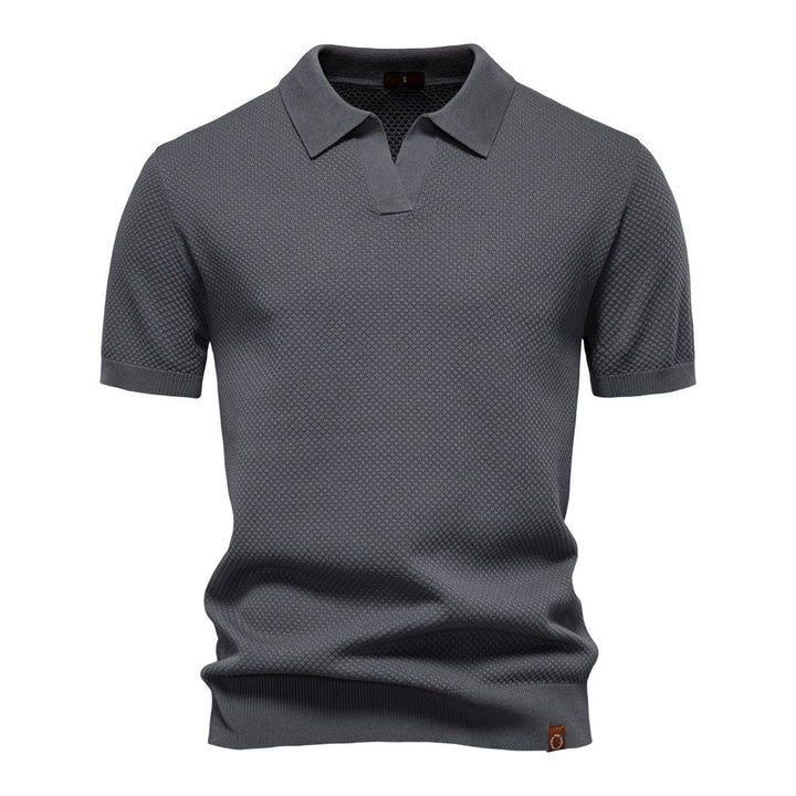 Elias | Textured Polo Shirt