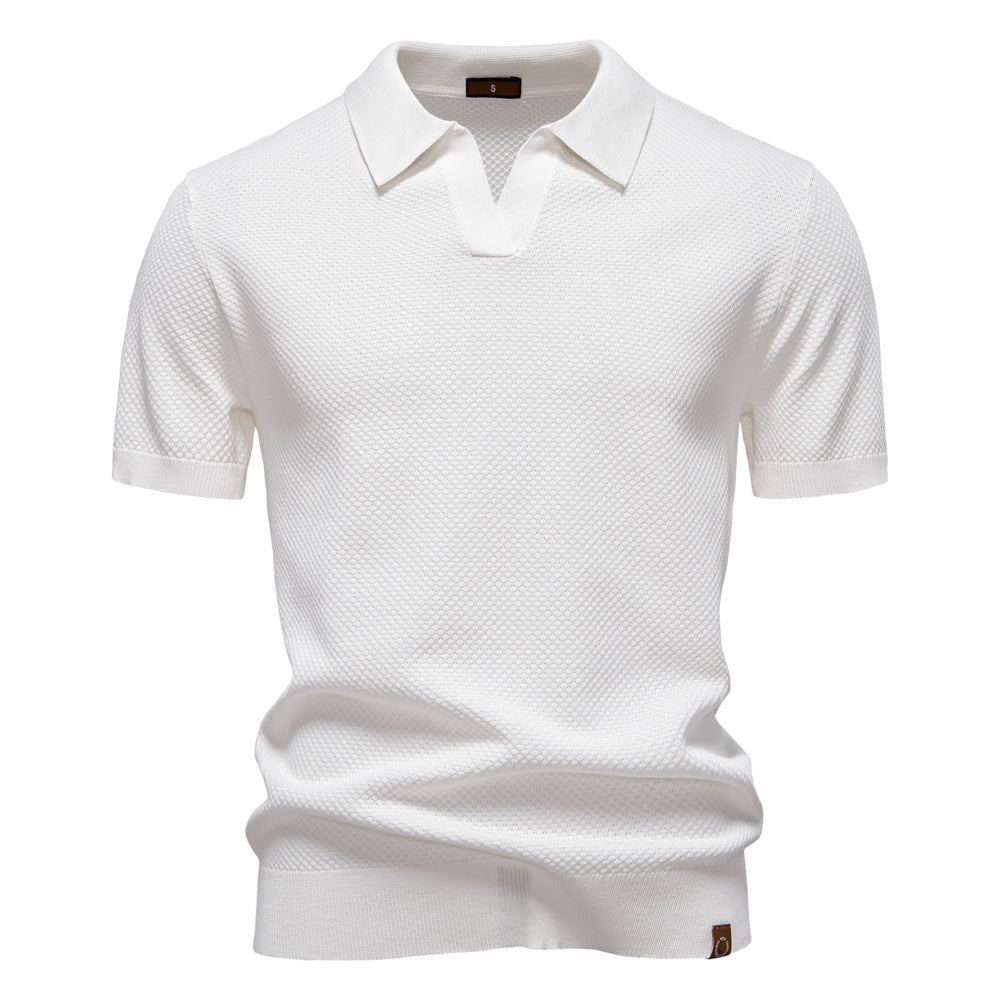 Elias | Textured Polo Shirt