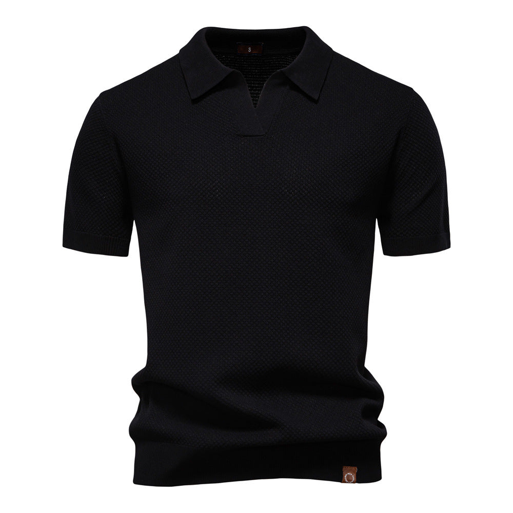 Elias | Textured Polo Shirt