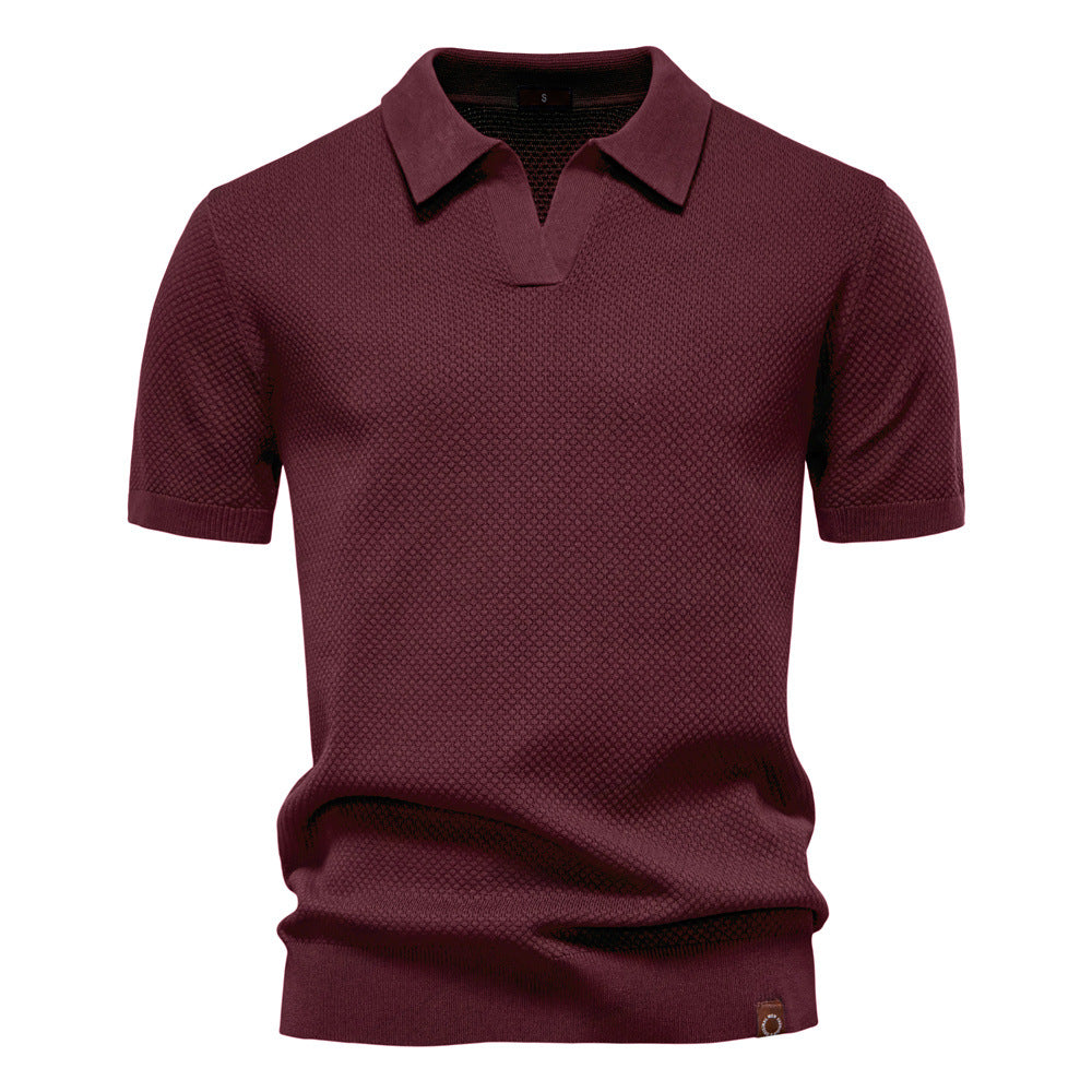 Elias | Textured Polo Shirt