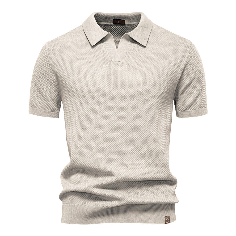 Elias | Textured Polo Shirt