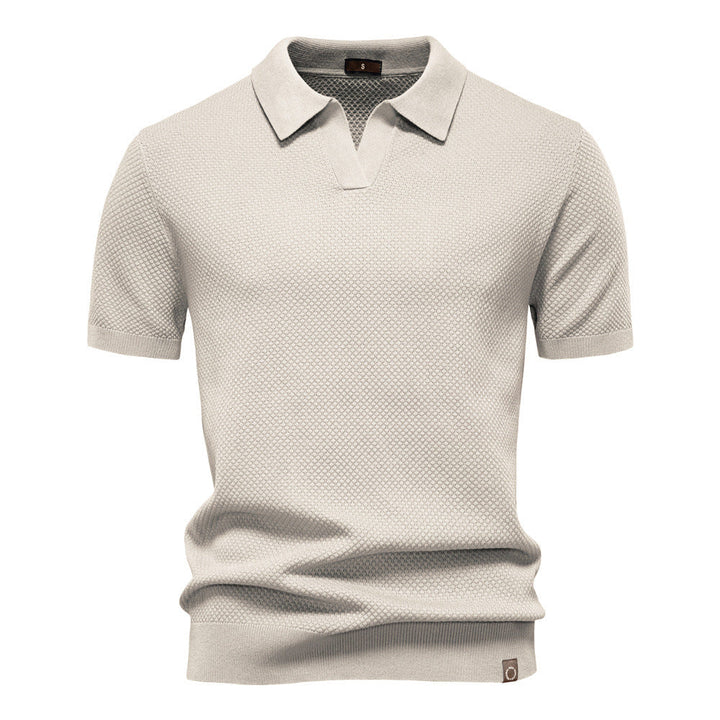 Elias | Textured Polo Shirt