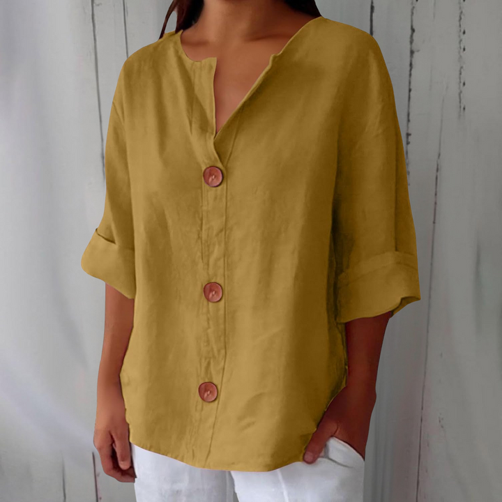 Willow | Linen Blend Blouse