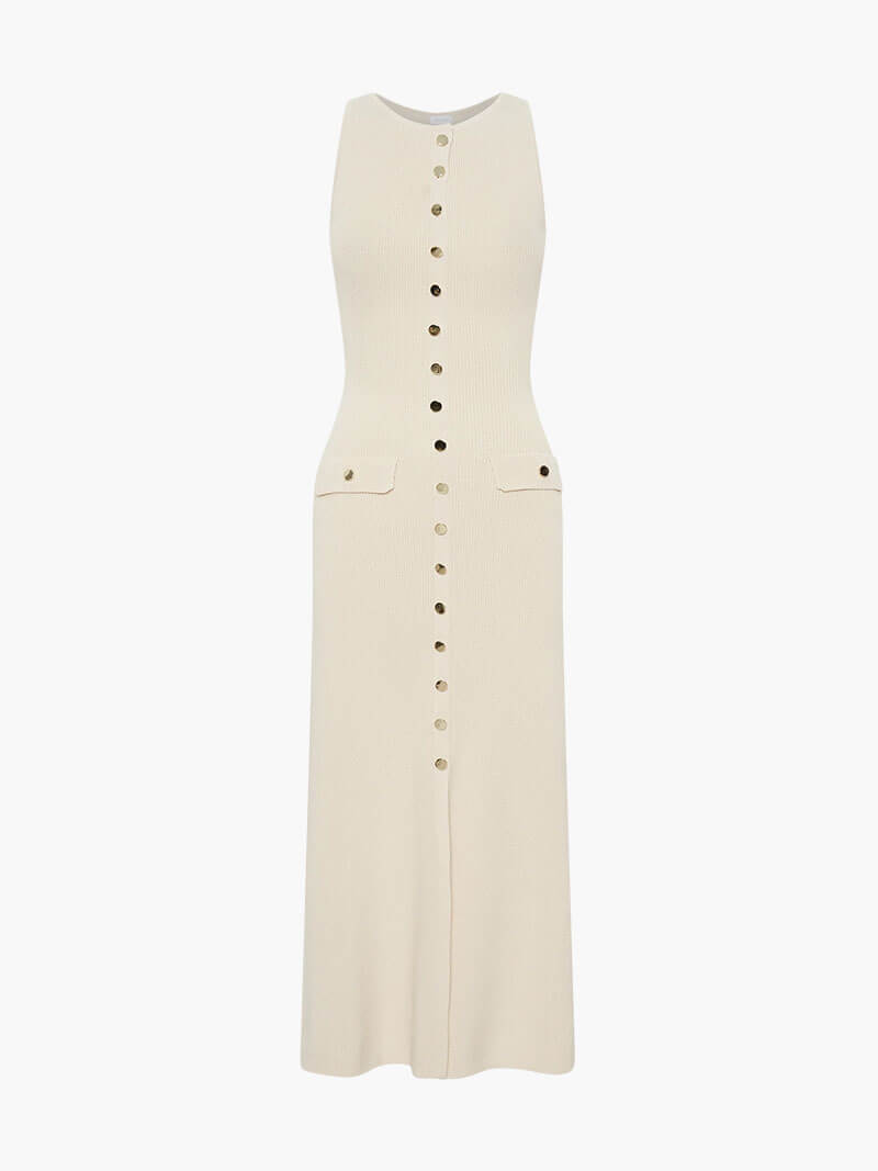 Sophia | Button-Front Maxi Dress